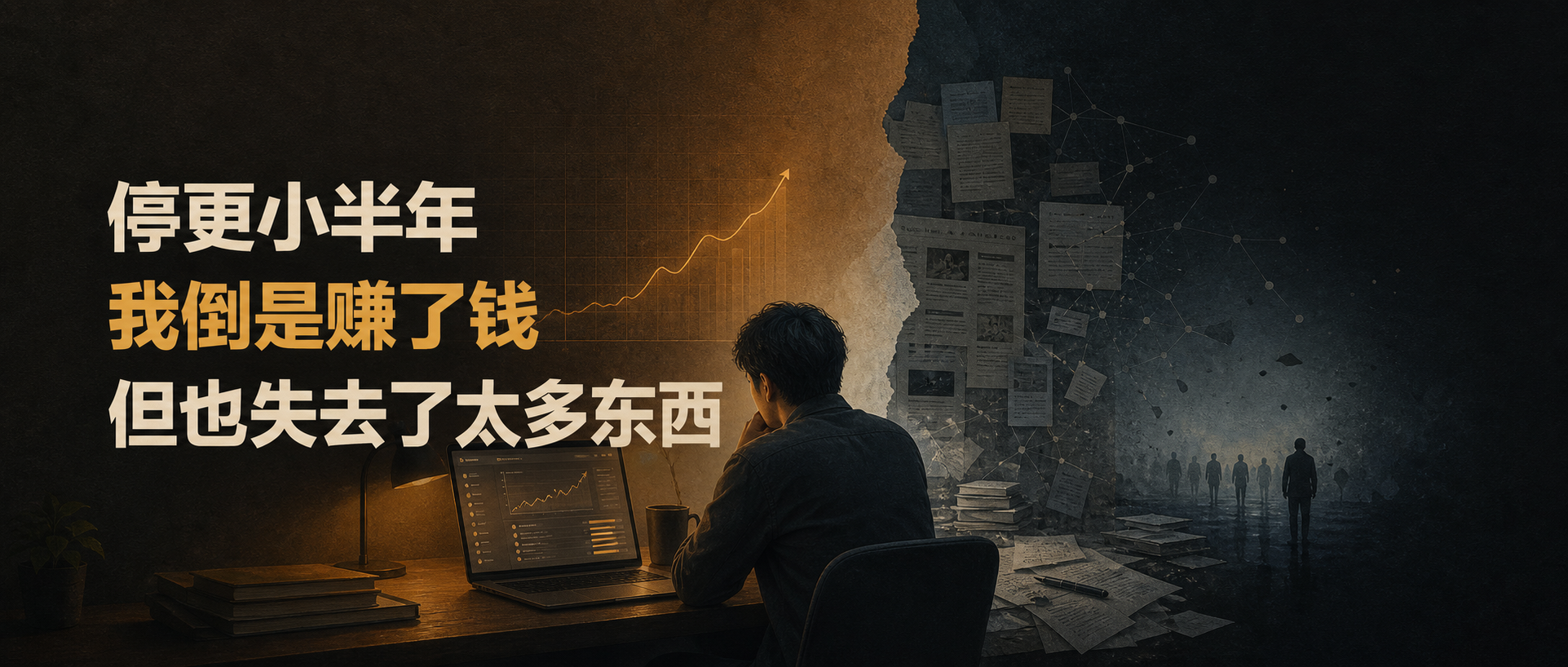 停更小半年，我倒是赚了钱，但也失去了太多东西